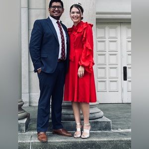 Gorgeous Red Ruffle Dress (SHEIN)